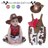 Nyan Cat Baby boy romper costume infant toddler cowboy clothing set