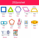 100-298pcs Blocks Magnetic Designer Construction Set Model