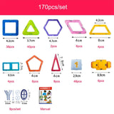 100-298pcs Blocks Magnetic Designer Construction Set Model