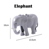 Duplos Animal Model Figures big Building Block Sets Elephant monkey Horse