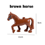 Duplos Animal Model Figures big Building Block Sets Elephant monkey Horse