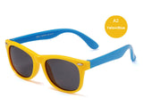 Sunglasses Kids Polarized Children Classic Brand Designer Eyeglasses Rivet TAC TR90 Flexible Safety Frame Shades For Boy Girl