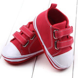 WEIXINBUY Canvas Baby Shoes Newborn Boys Girls First Walkers Infant Toddler Soft Bottom Anti-slip Prewalker Sneakers 0-12M