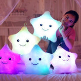 Luminous Pillow Star Cushion Colorful Glowing Pillow Plush Doll Led Light