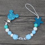 XCQGH Personalised Name Silicone Baby Pacifier Clips