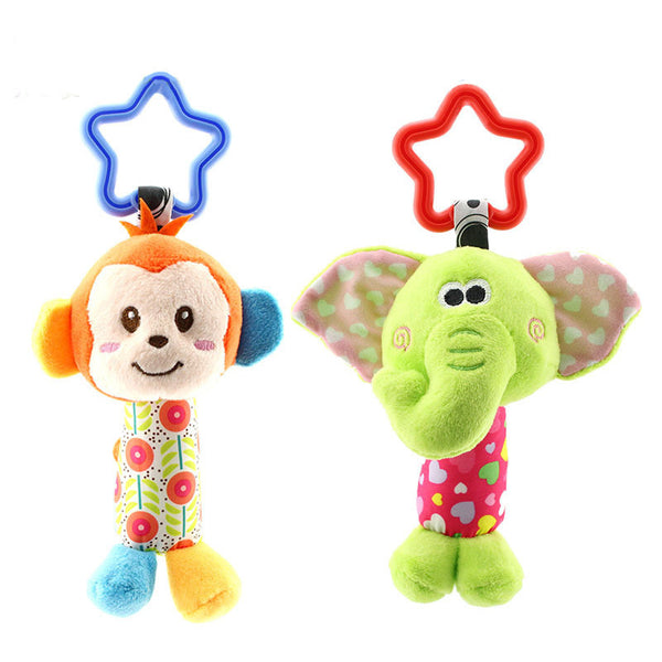 Hanging Plush Baby Toy Rattle Lovely Cartoon Animal Bell