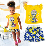 Baby Girls Clothes Sets 2019 Summer Heart Printed Girl Short