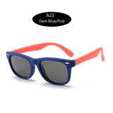 Sunglasses Kids Polarized Children Classic Brand Designer Eyeglasses Rivet TAC TR90 Flexible Safety Frame Shades For Boy Girl