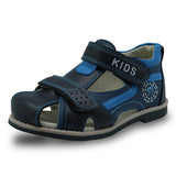 Apakowa 2019 summer kids shoes brand closed toe toddler boys sandals