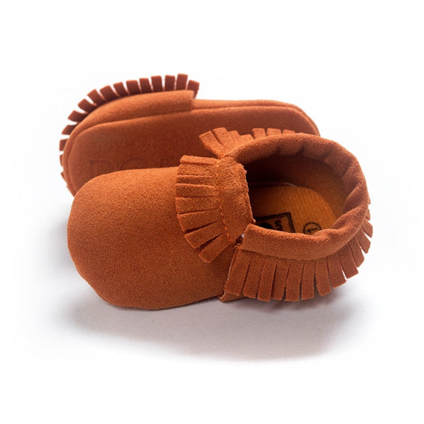 2019 PU Suede Leather Newborn Baby Moccasins Shoes