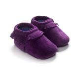 Newborn Baby Boy Girl PU Suede Moccasins Soft Shoes