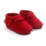 Newborn Baby Boy Girl PU Suede Moccasins Soft Shoes