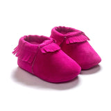 Newborn Baby Boy Girl PU Suede Moccasins Soft Shoes