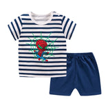 100% Cotton Children's Sets Infant Kids Boys Clothes
