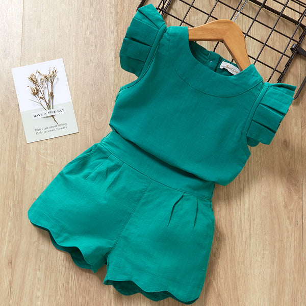 Kids Girls Clothing Sets Summer New Style Brand  Baby Girls Clothes