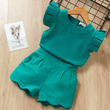 Kids Girls Clothing Sets Summer New Style Brand  Baby Girls Clothes