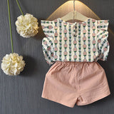Kids Girls Clothing Sets Summer New Style Brand  Baby Girls Clothes