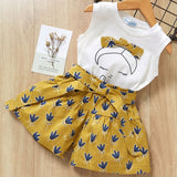 Kids Girls Clothing Sets Summer New Style Brand  Baby Girls Clothes