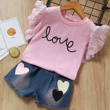 Kids Girls Clothing Sets Summer New Style Brand  Baby Girls Clothes