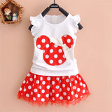 New 2019 T-shirt + skirt baby child suit 2 pieces fashion girls clothing
