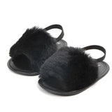 Summer Soft hair style Classic Baby Girl Slipper Sandals