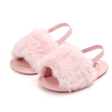Summer Soft hair style Classic Baby Girl Slipper Sandals