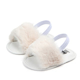 Summer Soft hair style Classic Baby Girl Slipper Sandals