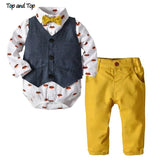 Top and Top Autumn Fashion infant clothing Baby Suit