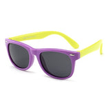 2019 NewTR90 Silicone Children's Polarizing Sunglasses Square Boys and Girls'Glasses UV400 Brand Design Soft Safety Sunglasses