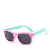 2019 NewTR90 Silicone Children's Polarizing Sunglasses Square Boys and Girls'Glasses UV400 Brand Design Soft Safety Sunglasses