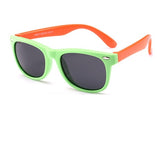 2019 NewTR90 Silicone Children's Polarizing Sunglasses Square Boys and Girls'Glasses UV400 Brand Design Soft Safety Sunglasses