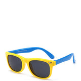 2019 NewTR90 Silicone Children's Polarizing Sunglasses Square Boys and Girls'Glasses UV400 Brand Design Soft Safety Sunglasses