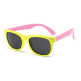 2019 NewTR90 Silicone Children's Polarizing Sunglasses Square Boys and Girls'Glasses UV400 Brand Design Soft Safety Sunglasses
