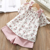 Melario Girls Clothing Sets 2019 Summer Cotton Vest Two-piece