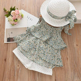 Melario Girls Clothing Sets 2019 Summer Cotton Vest Two-piece