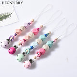 DIY Colorfull Wooden Baby Pacifier Clips